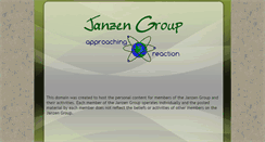 Desktop Screenshot of janzengroup.net